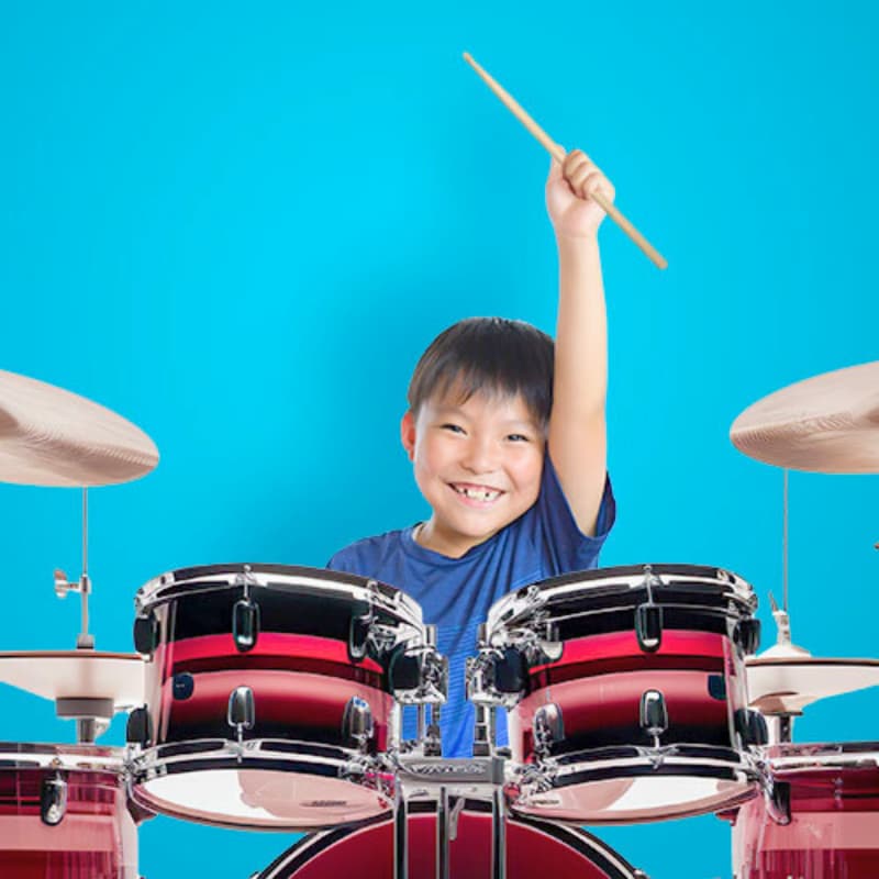 子どものドラムの画像